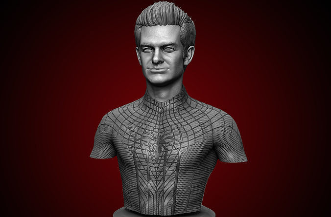 Andrew Garfield-Amazing Spider-Man Bust 3D print model