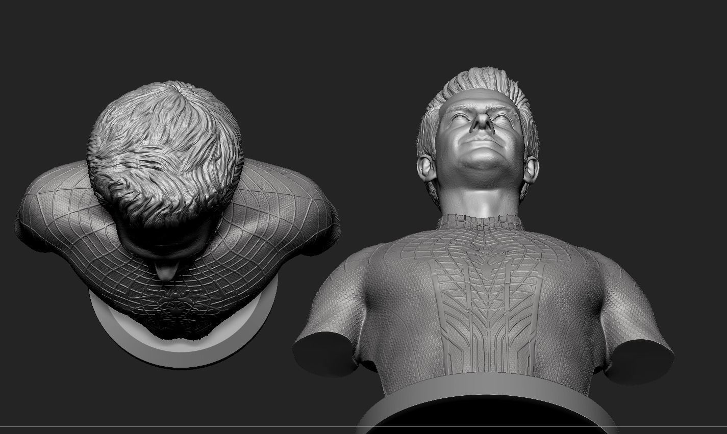Andrew Garfield-Amazing Spider-Man Bust 3D print model_11
