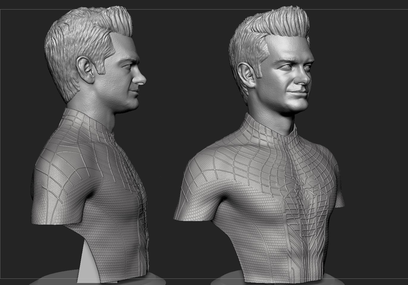 Andrew Garfield-Amazing Spider-Man Bust 3D print model_9
