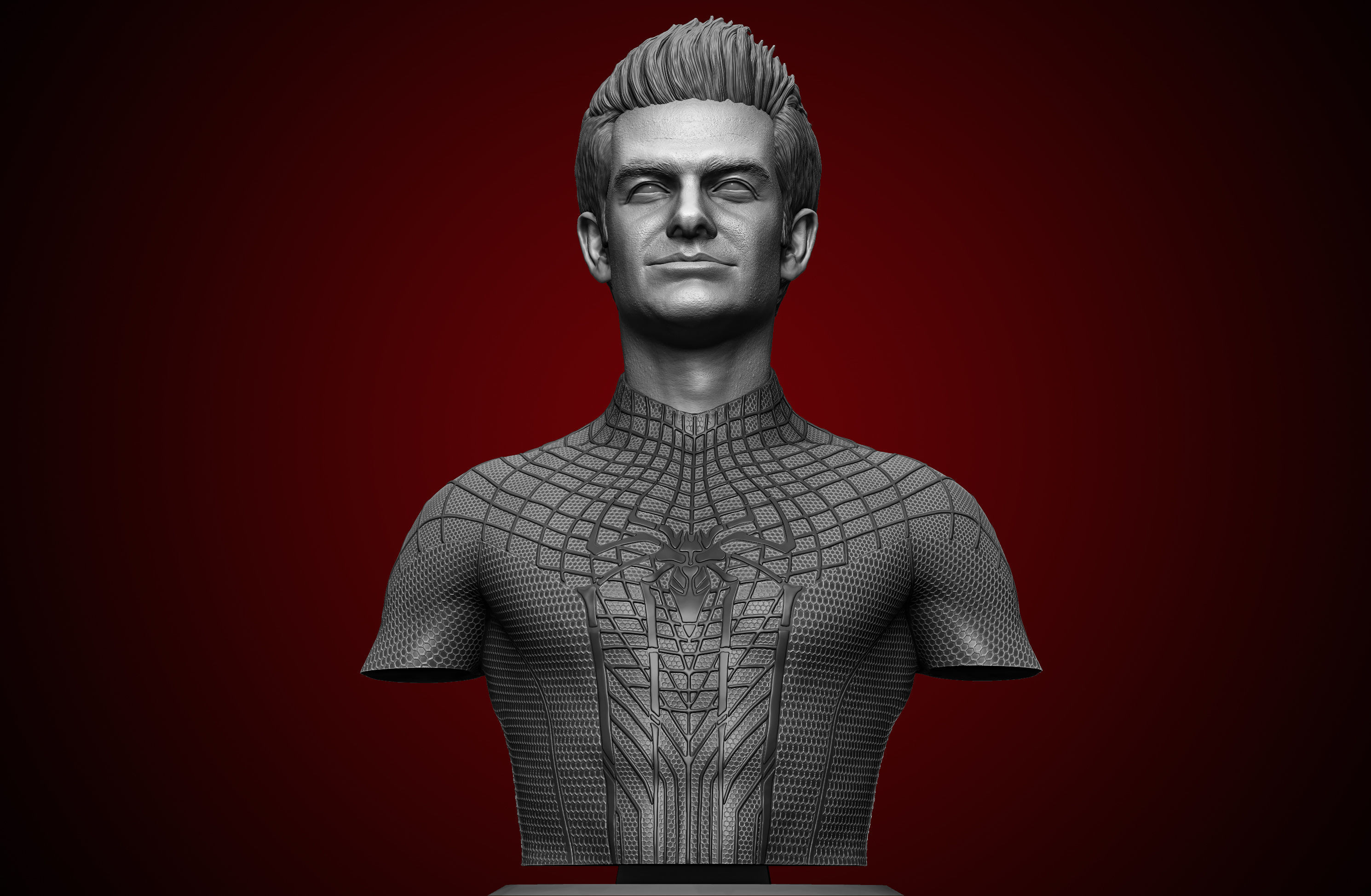 Andrew Garfield-Amazing Spider-Man Bust 3D print model_5