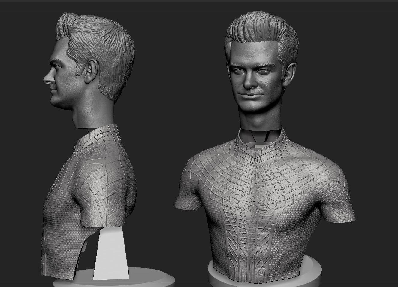 Andrew Garfield-Amazing Spider-Man Bust 3D print model_13