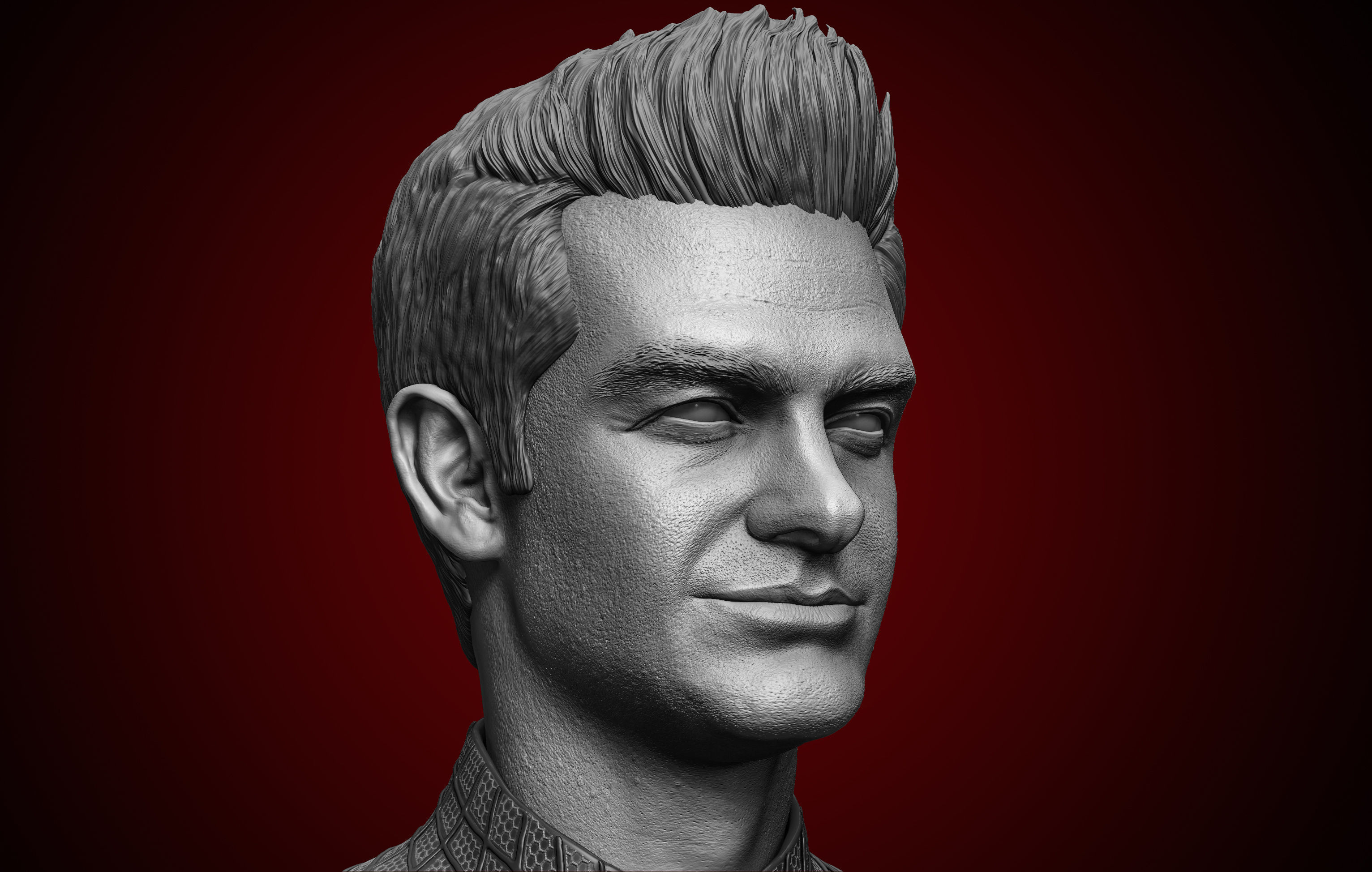 Andrew Garfield-Amazing Spider-Man Bust 3D print model_1