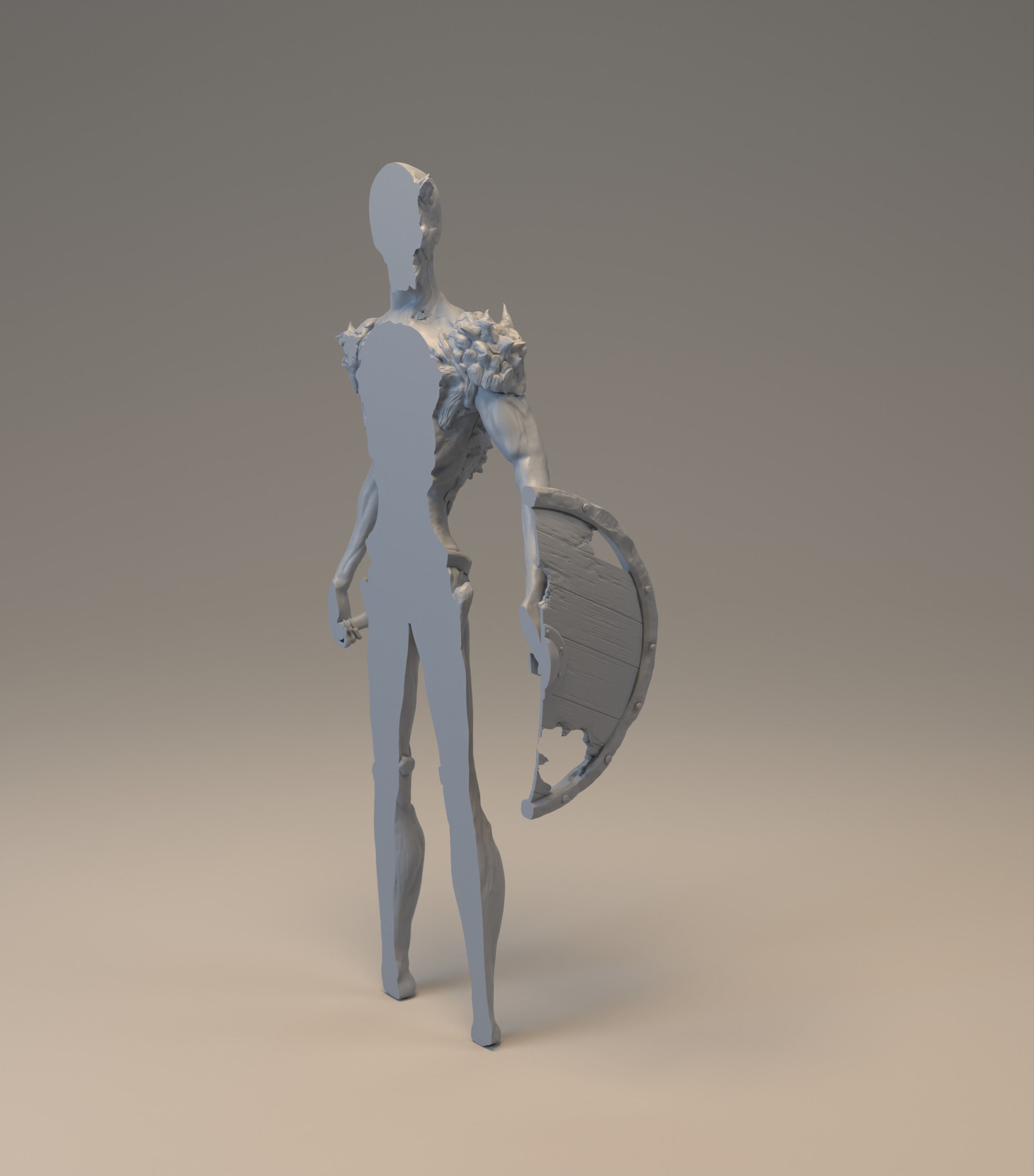  Stylized demonic creature 3D print model_7