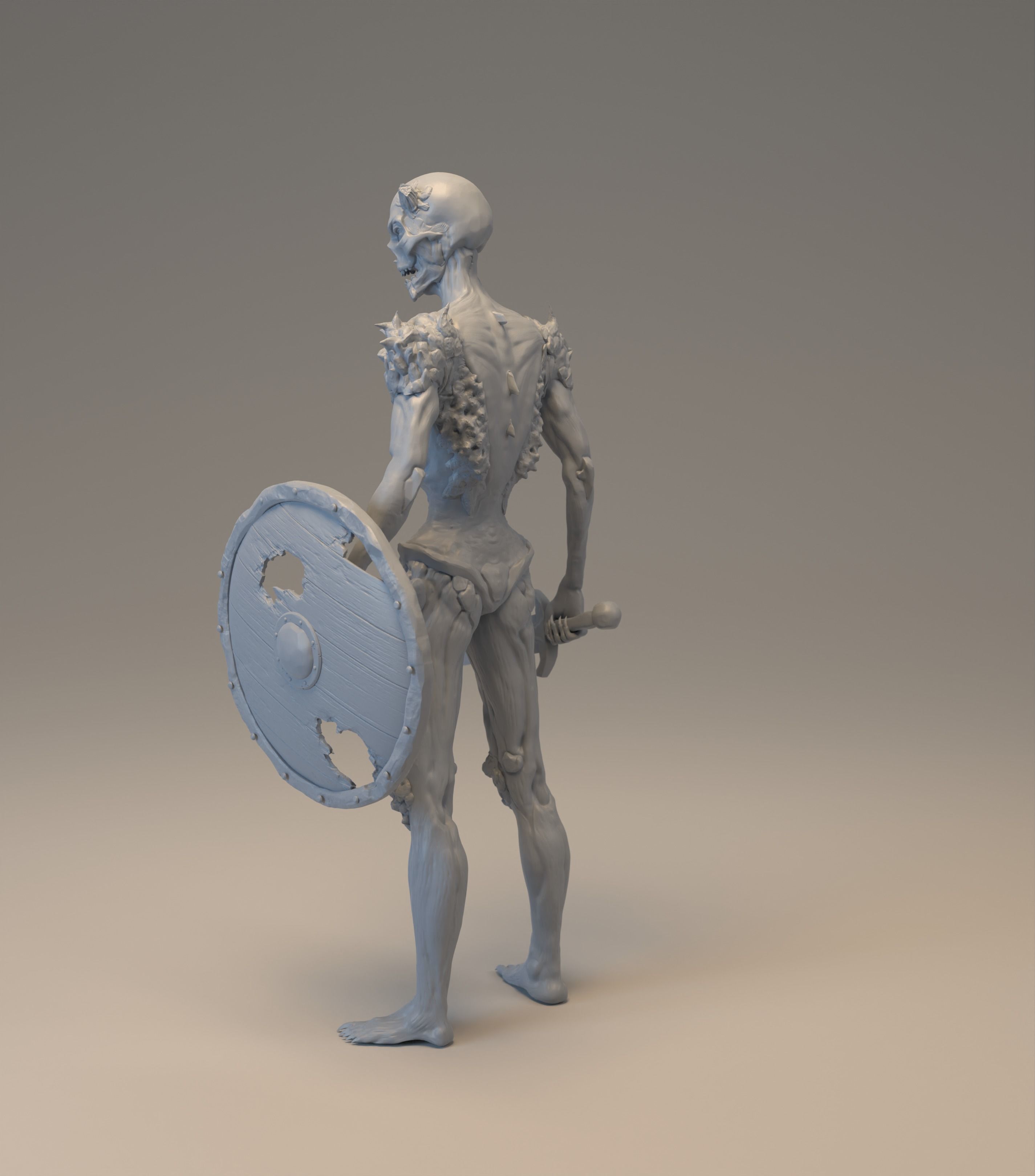  Stylized demonic creature 3D print model_4