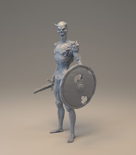  Stylized demonic creature 3D print model