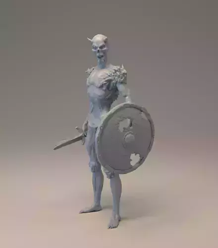  Stylized demonic creature