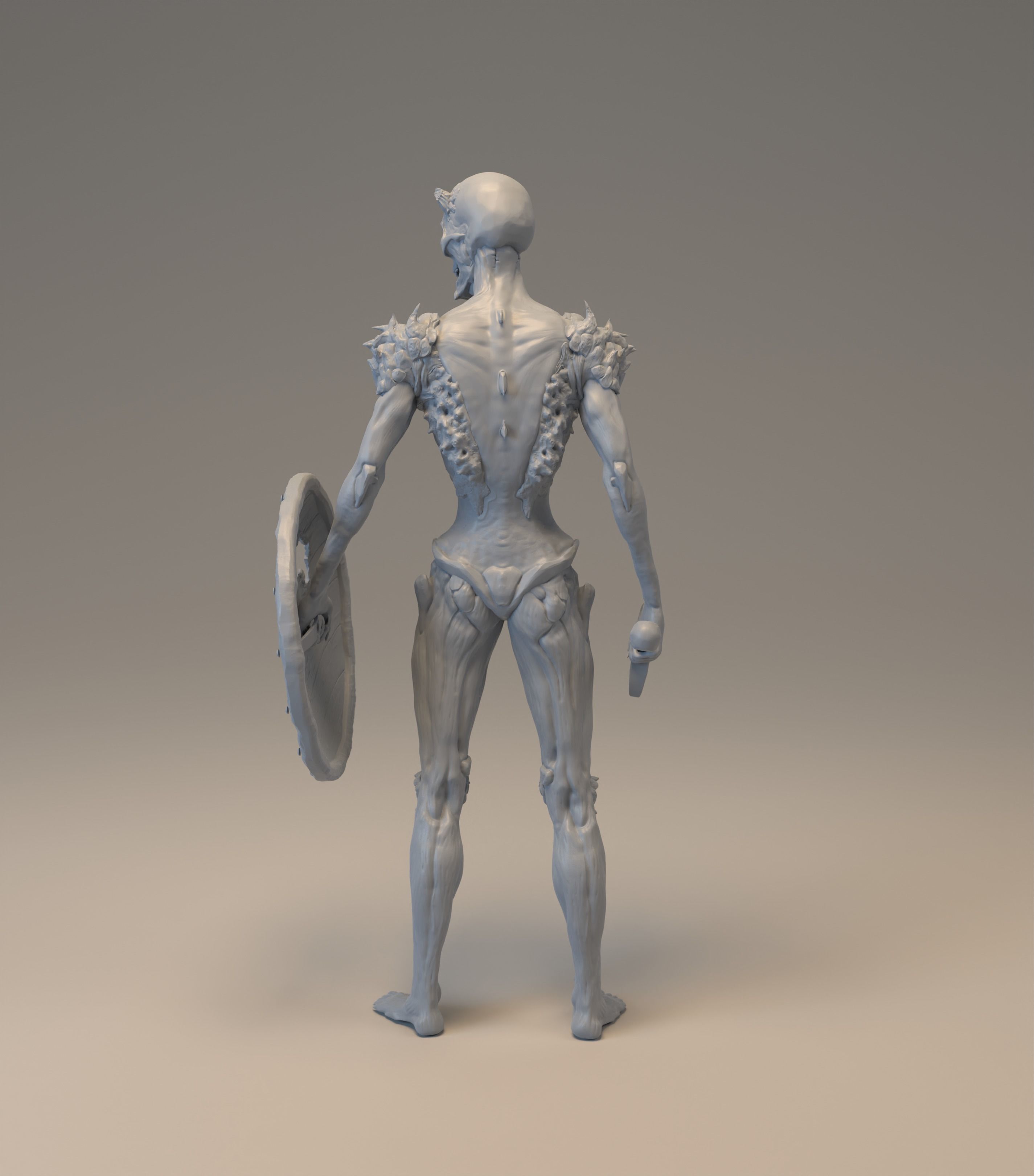  Stylized demonic creature 3D print model_5