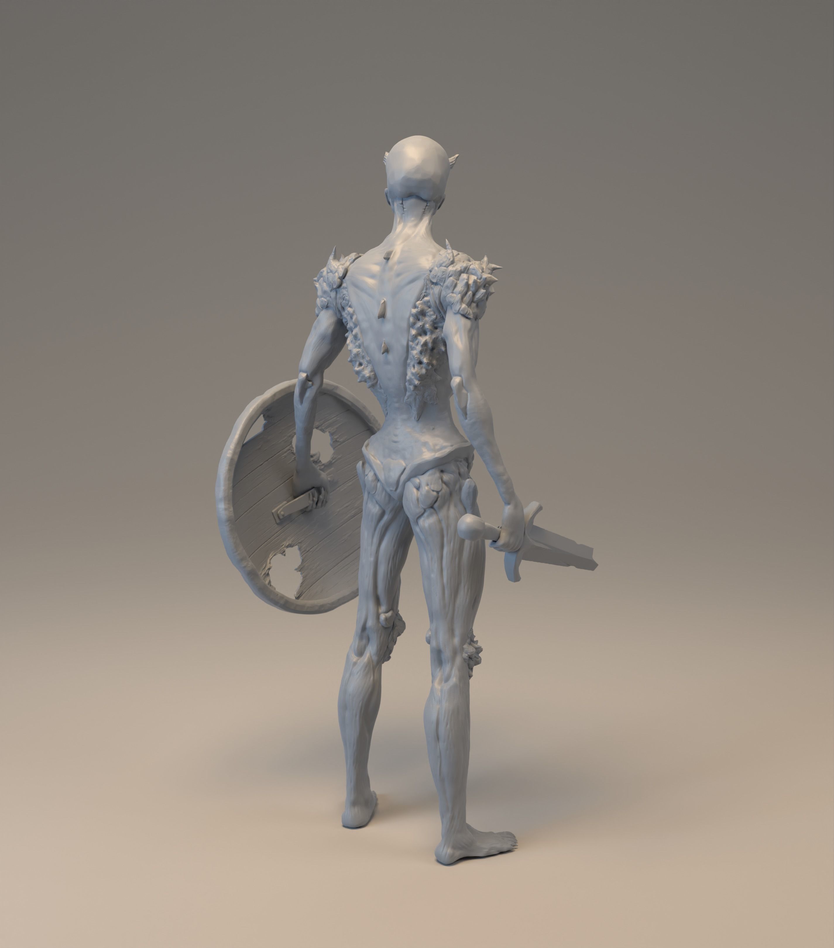  Stylized demonic creature 3D print model_2