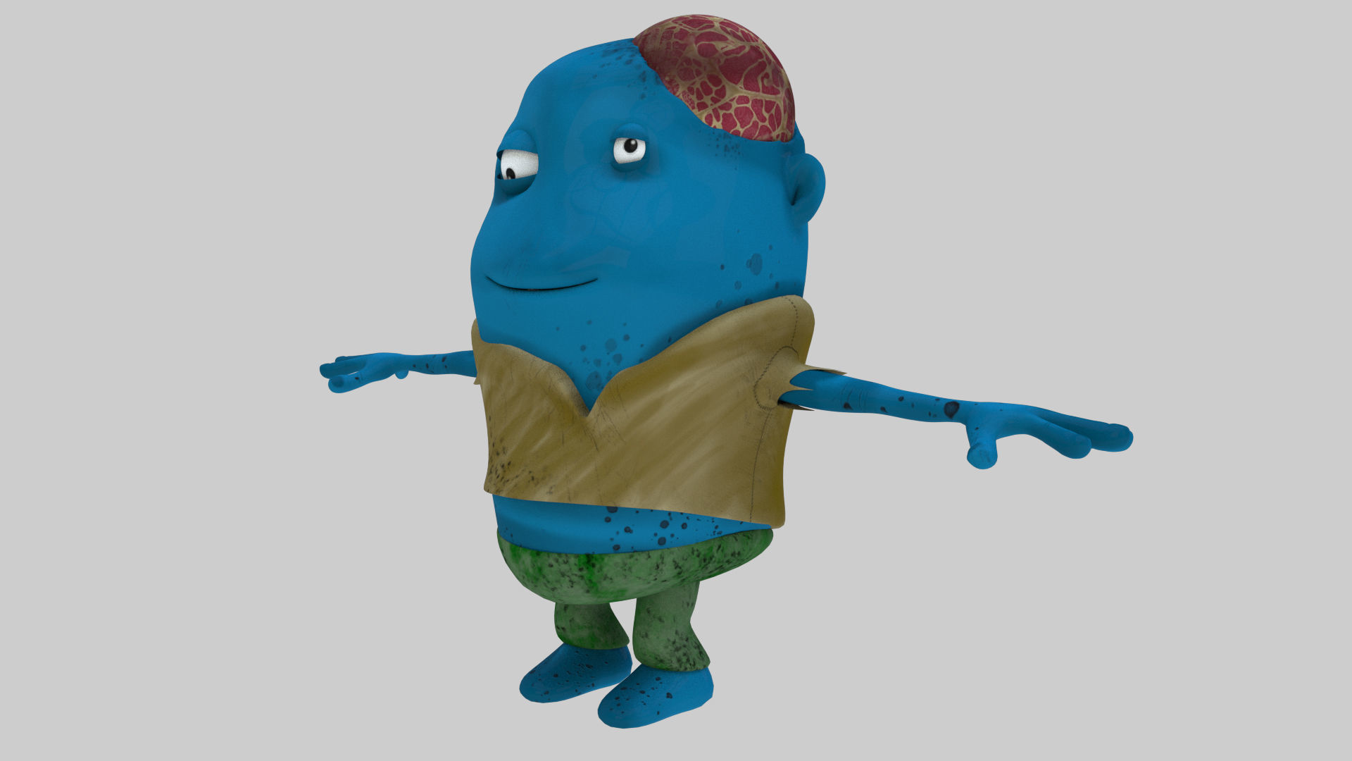 ZOMBIE CHARACTER 3D model_1