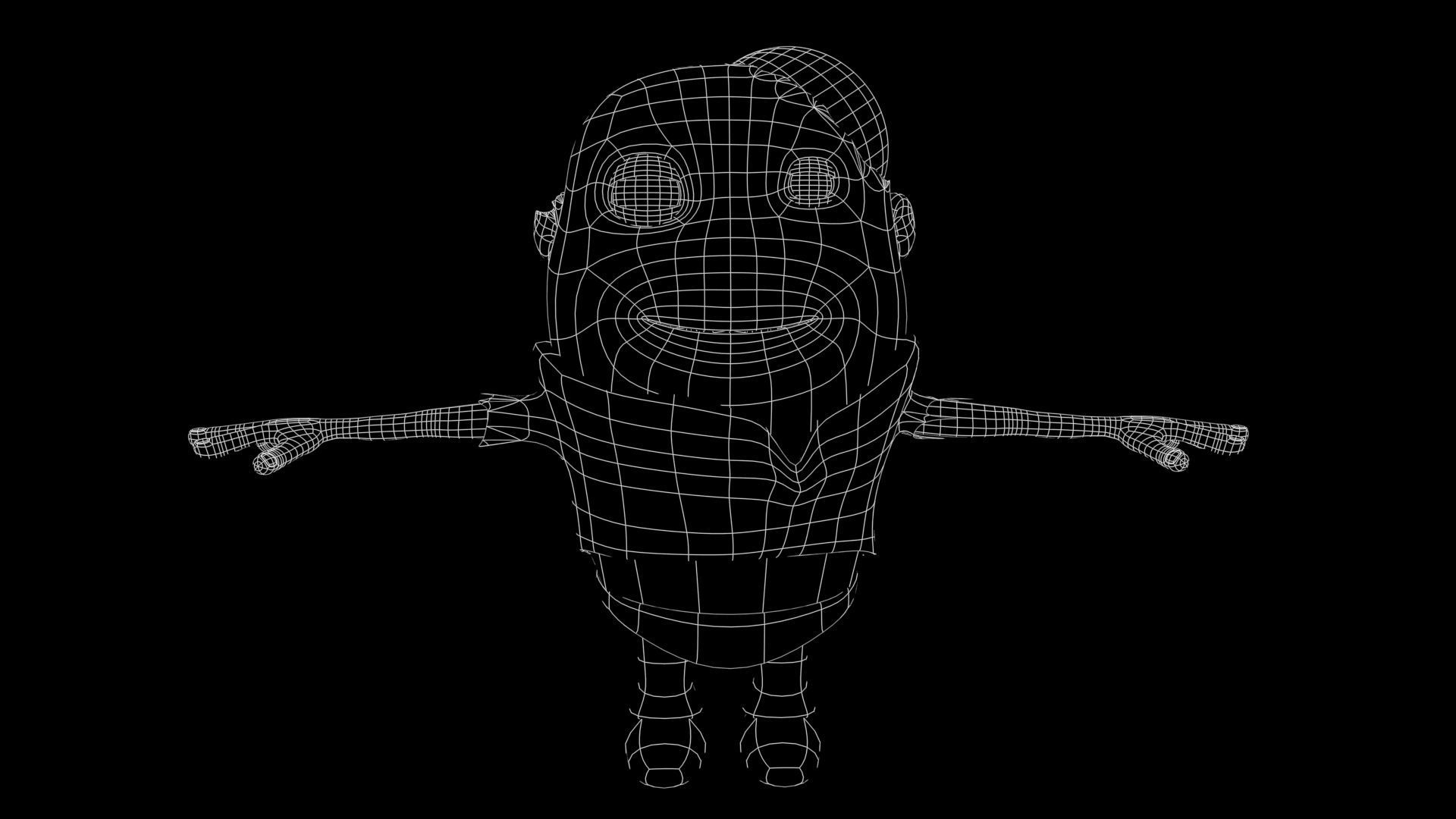 ZOMBIE CHARACTER 3D model_7