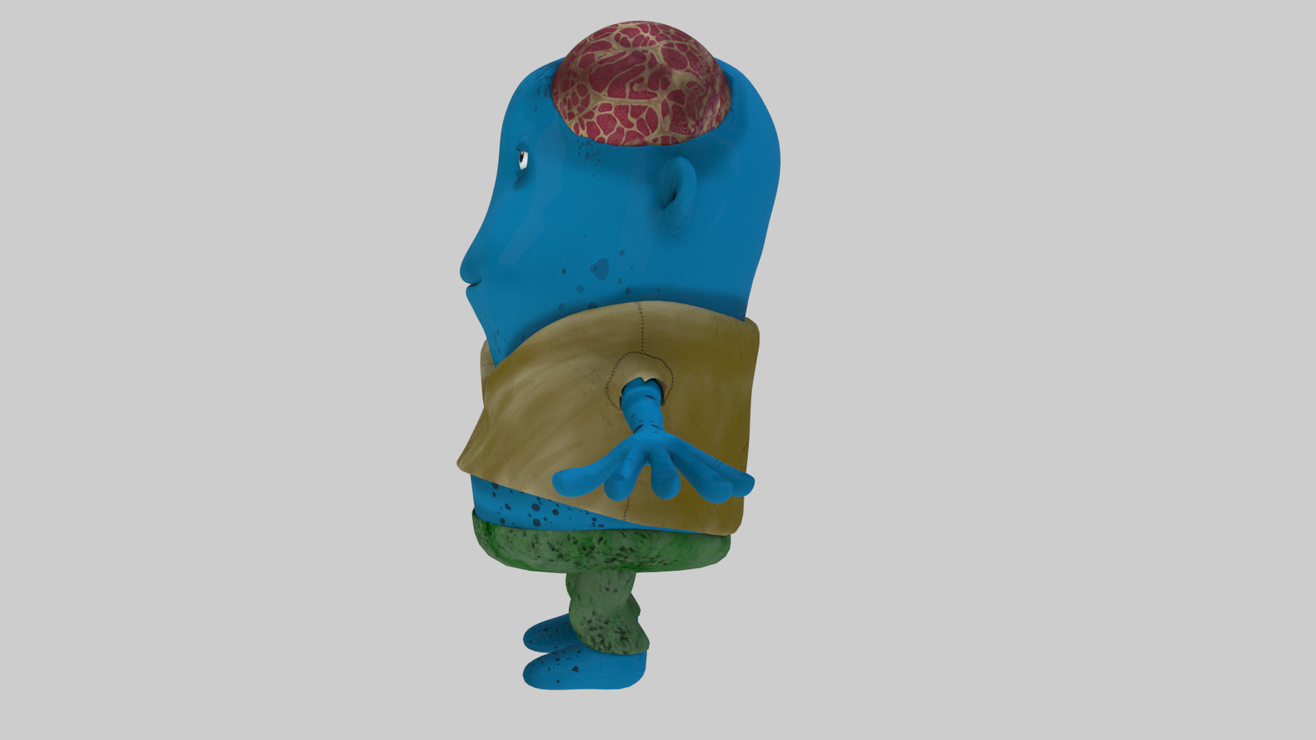 ZOMBIE CHARACTER 3D model_2