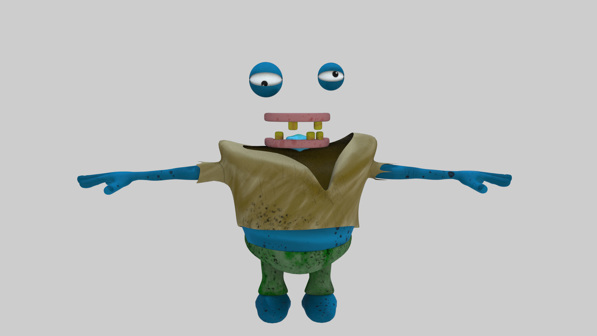 ZOMBIE CHARACTER 3D model_6