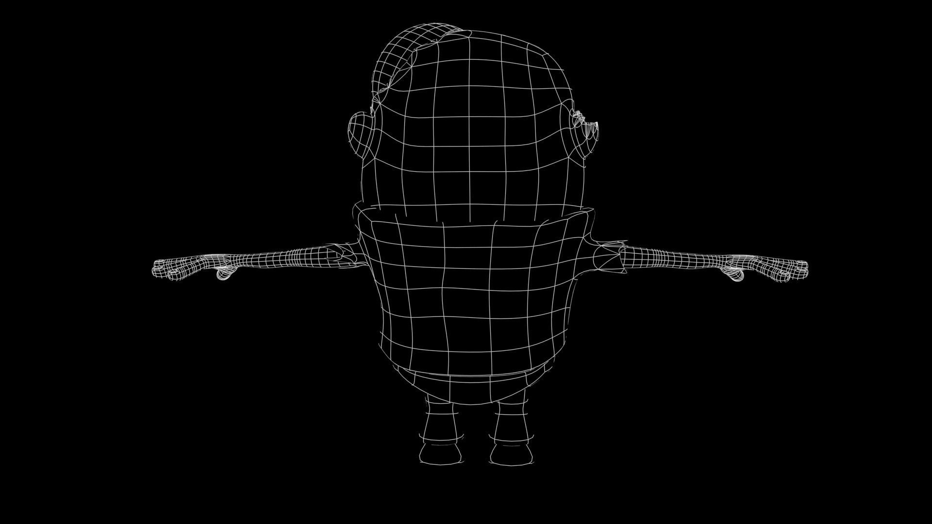 ZOMBIE CHARACTER 3D model_10