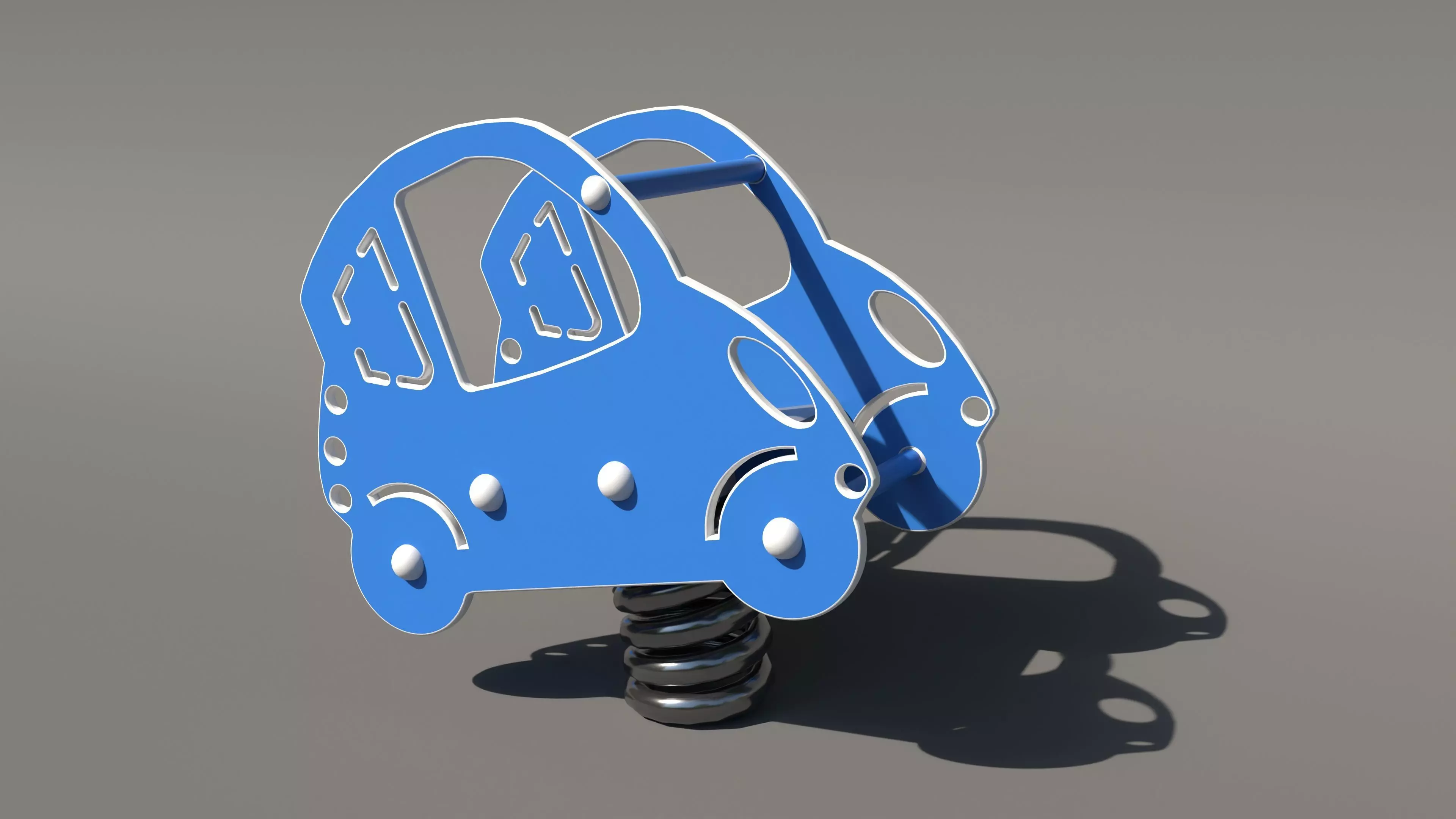 Seesaw for a Playground 3D model_0