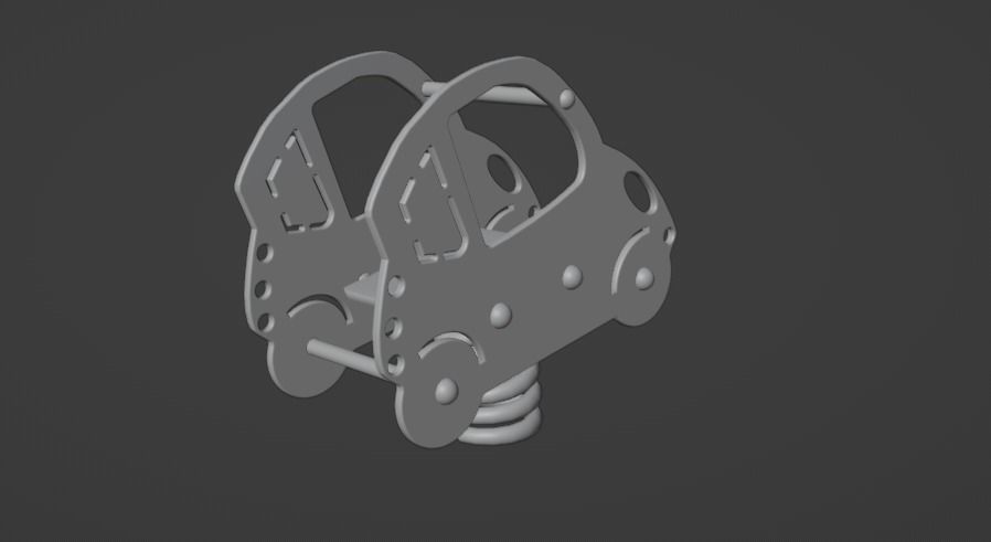 Seesaw for a Playground 3D model_3