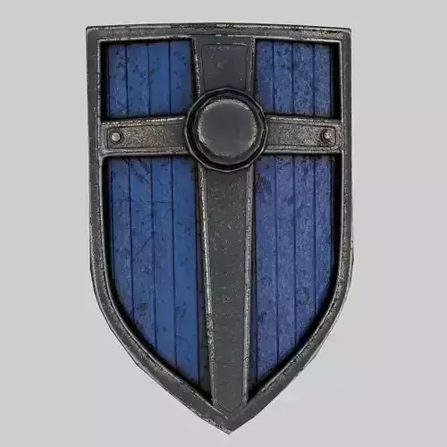 Stylized shield PBR Game ready