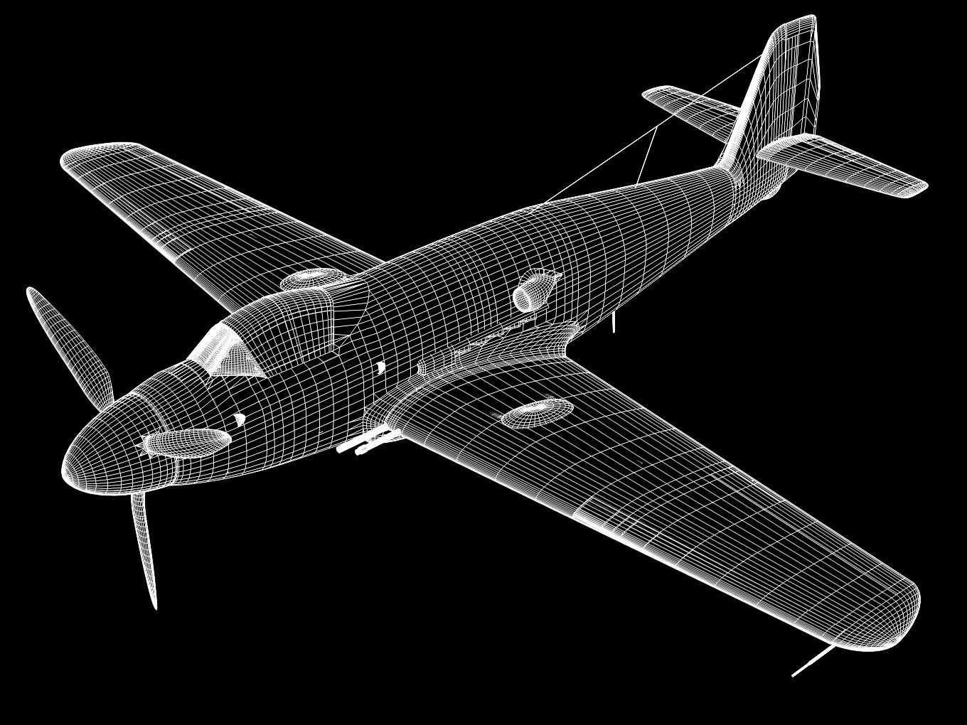 Messerschmitt Me 509  3D model_11