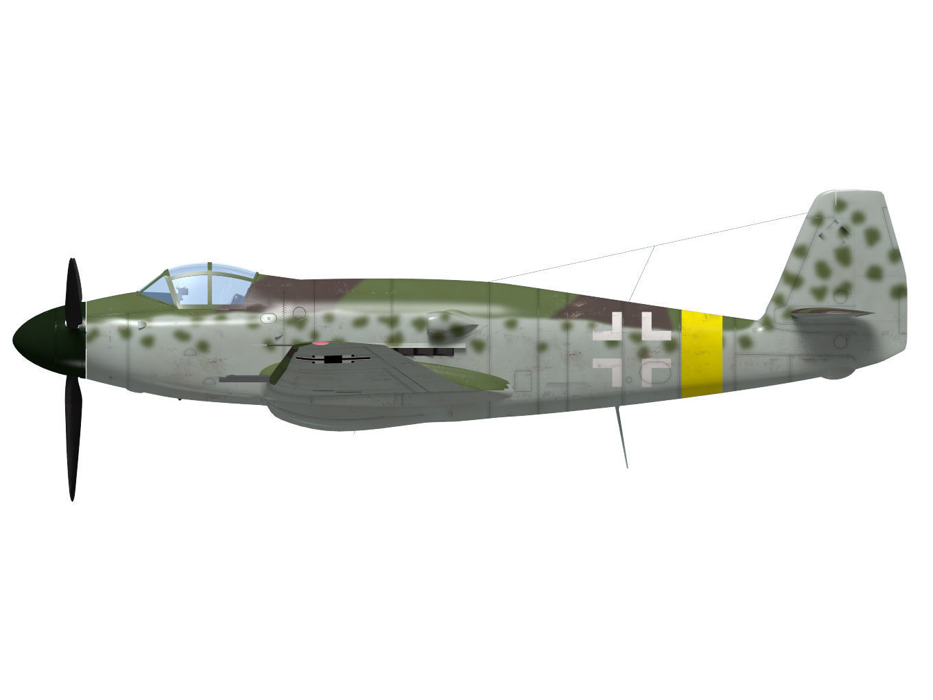 Messerschmitt Me 509  3D model_6