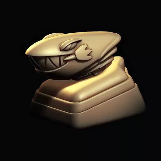 BLUE EYES WHITE DRAGON  YU GI OH KEYCAPS KEYBOARD  3D print model_0