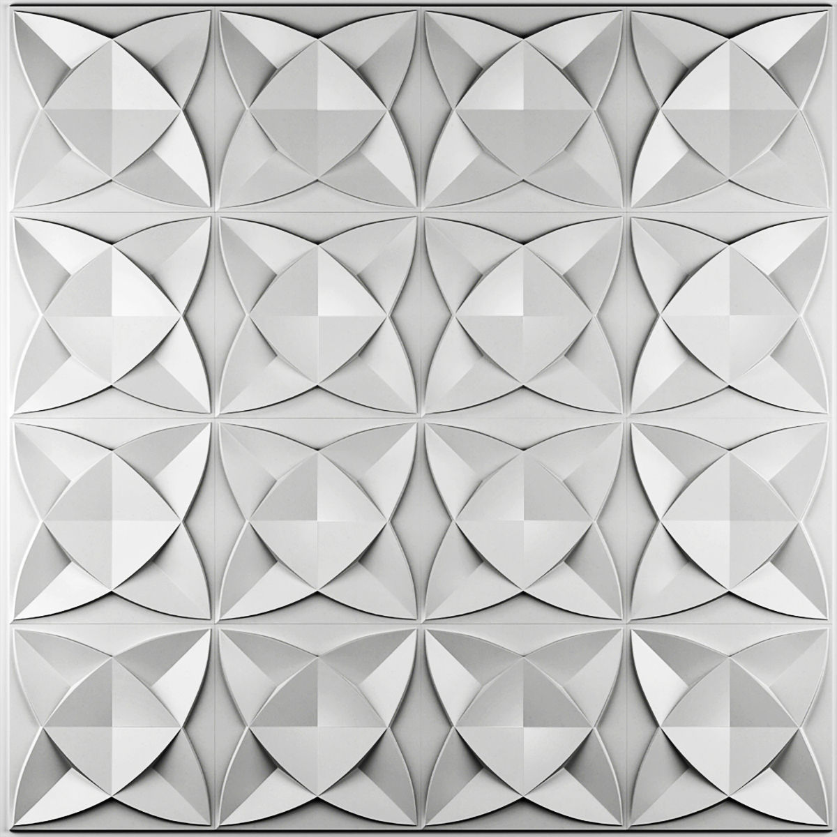 Panel wall 3D model_1