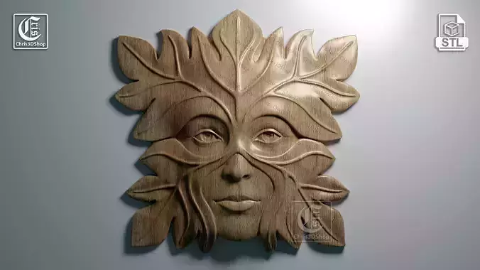 GreenWoman - 3D STL Files for CNC 