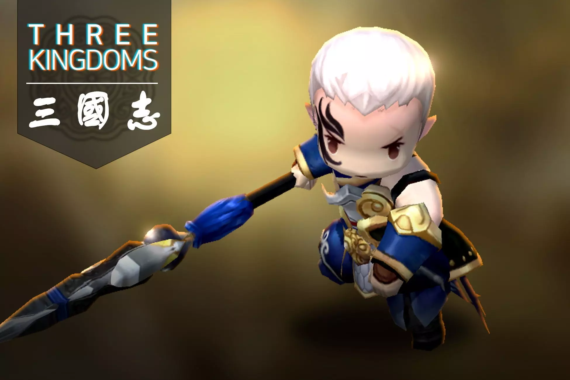 Three kingdoms - Dian Wei Low-poly 3D model_0