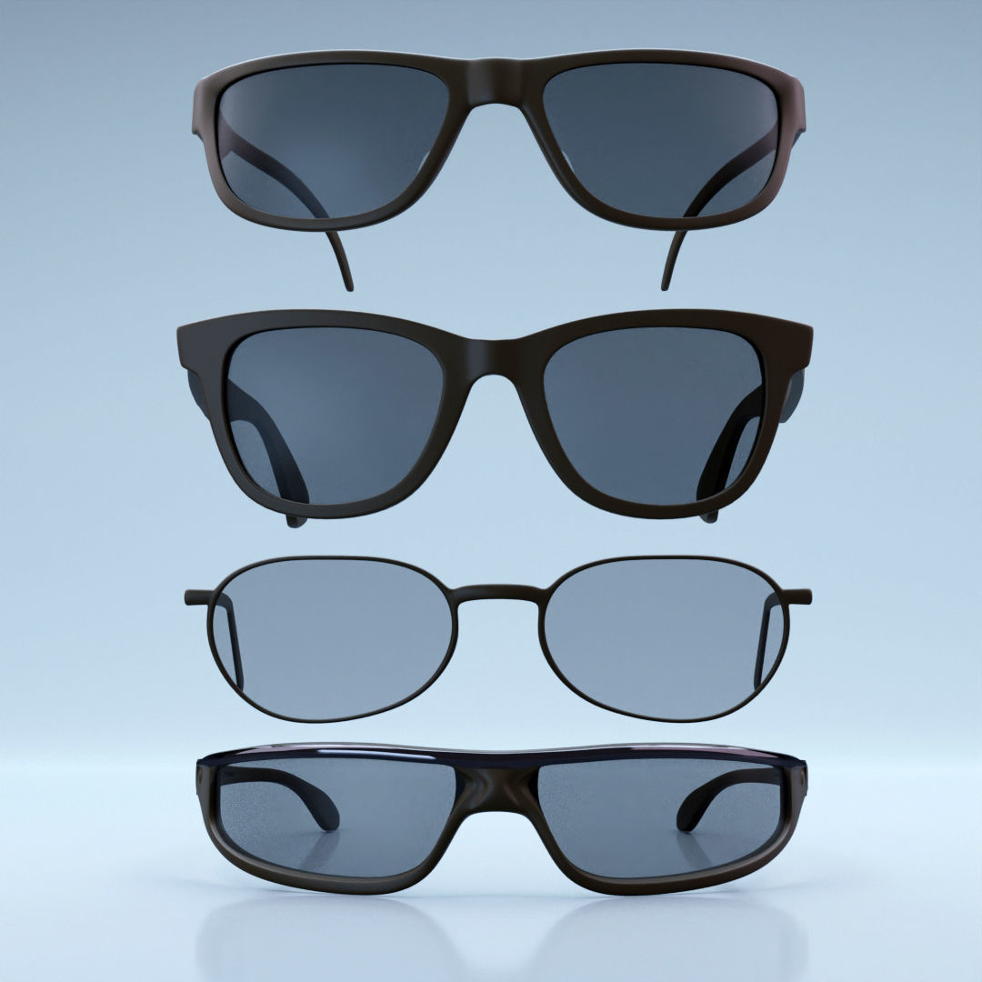 Sunglasses Cartoon Model 3D model_3