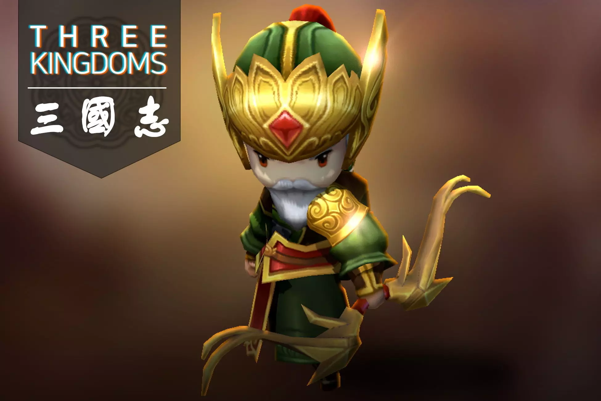 Three kingdoms - Huang Zhong Low-poly 3D model_0