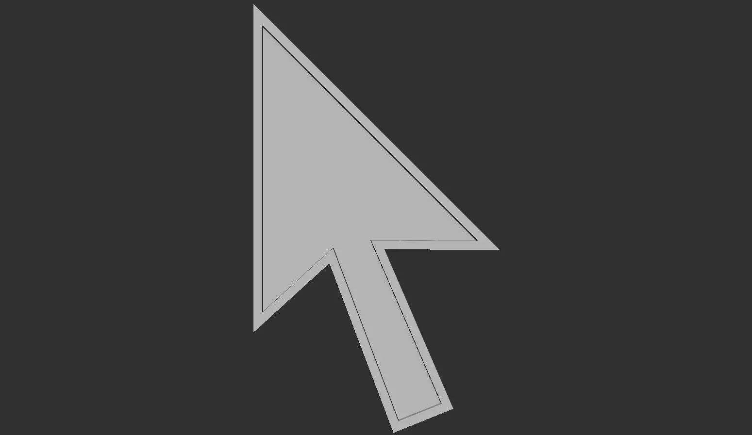 Cursor Icon 3D model_0