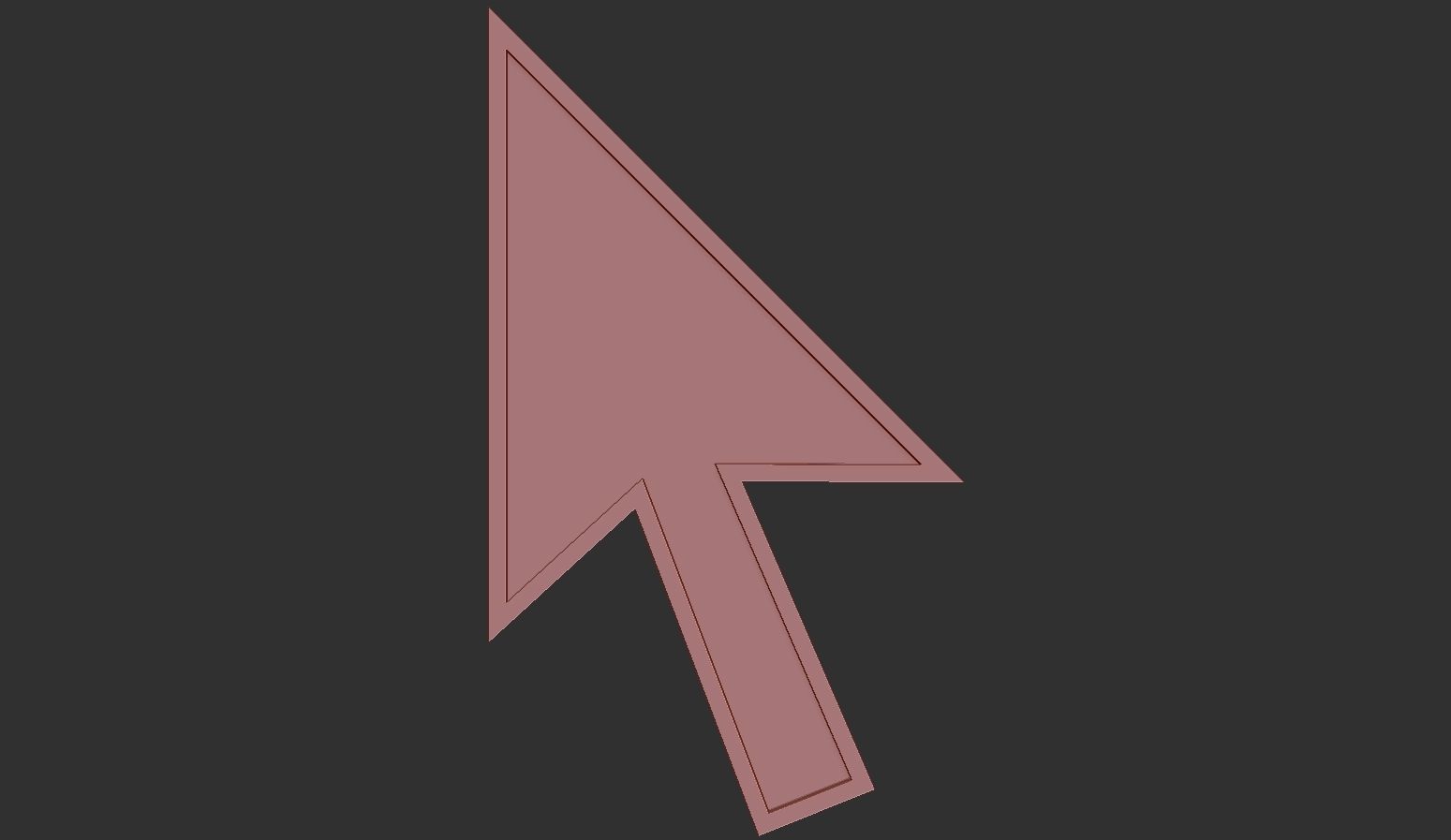 Cursor Icon 3D model_2