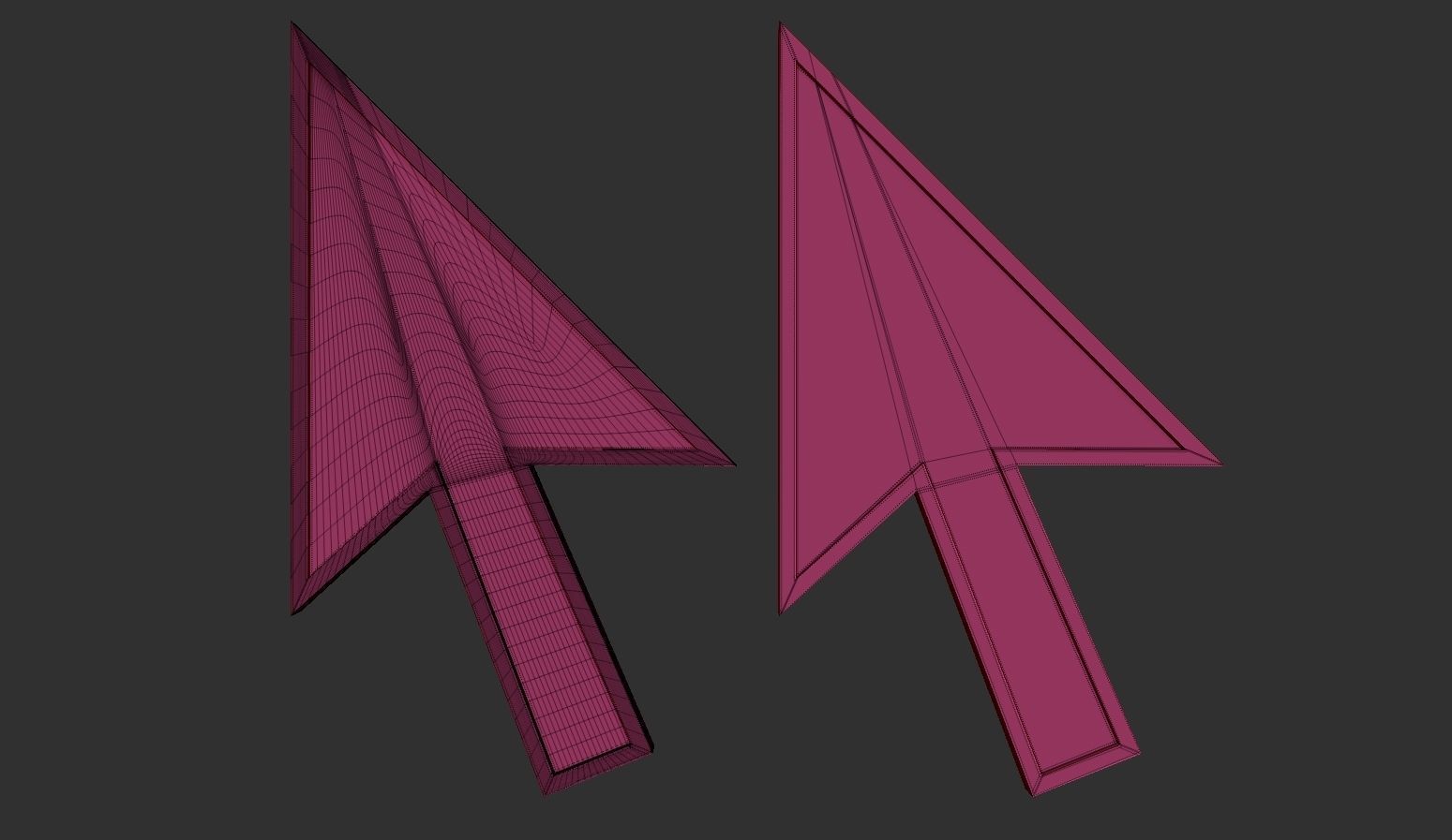 Cursor Icon 3D model_7