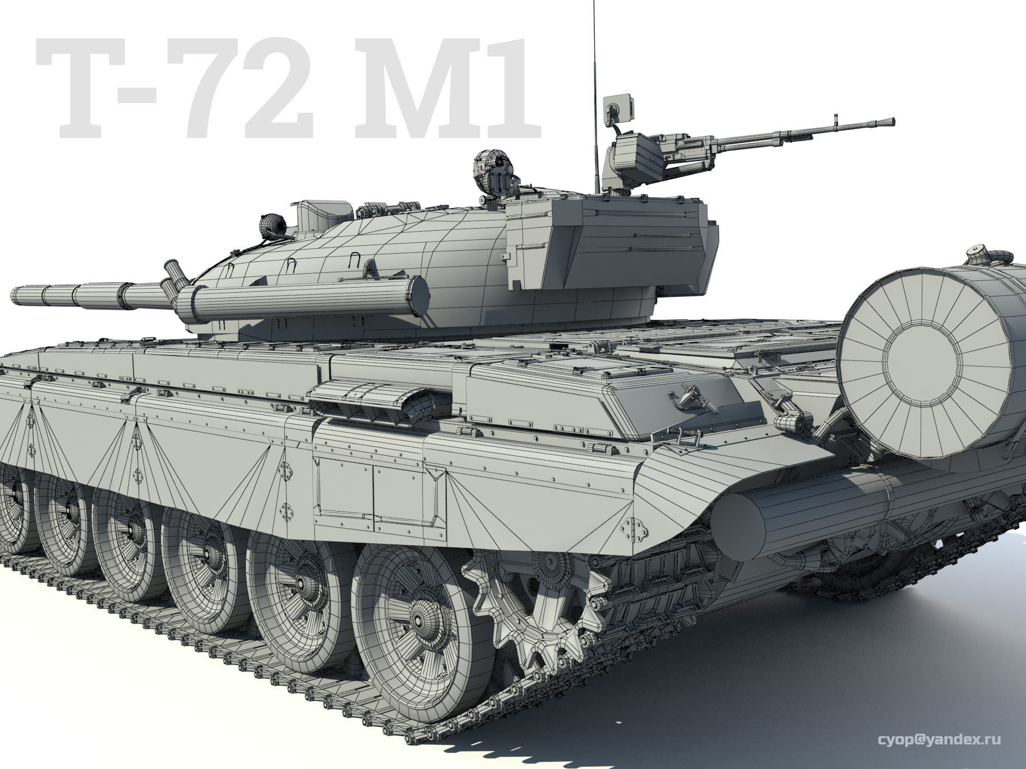 T-72 MEGA PACK all modifications of this tank 17 in1 3D model_19