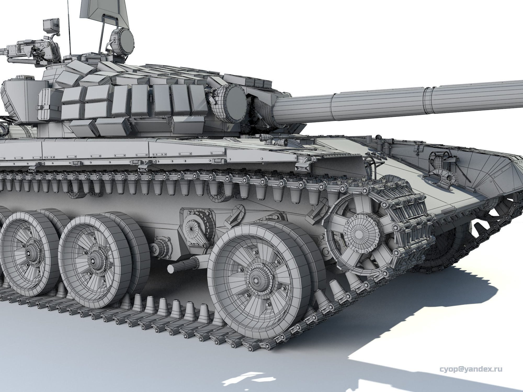 T-72 MEGA PACK all modifications of this tank 17 in1 3D model_21