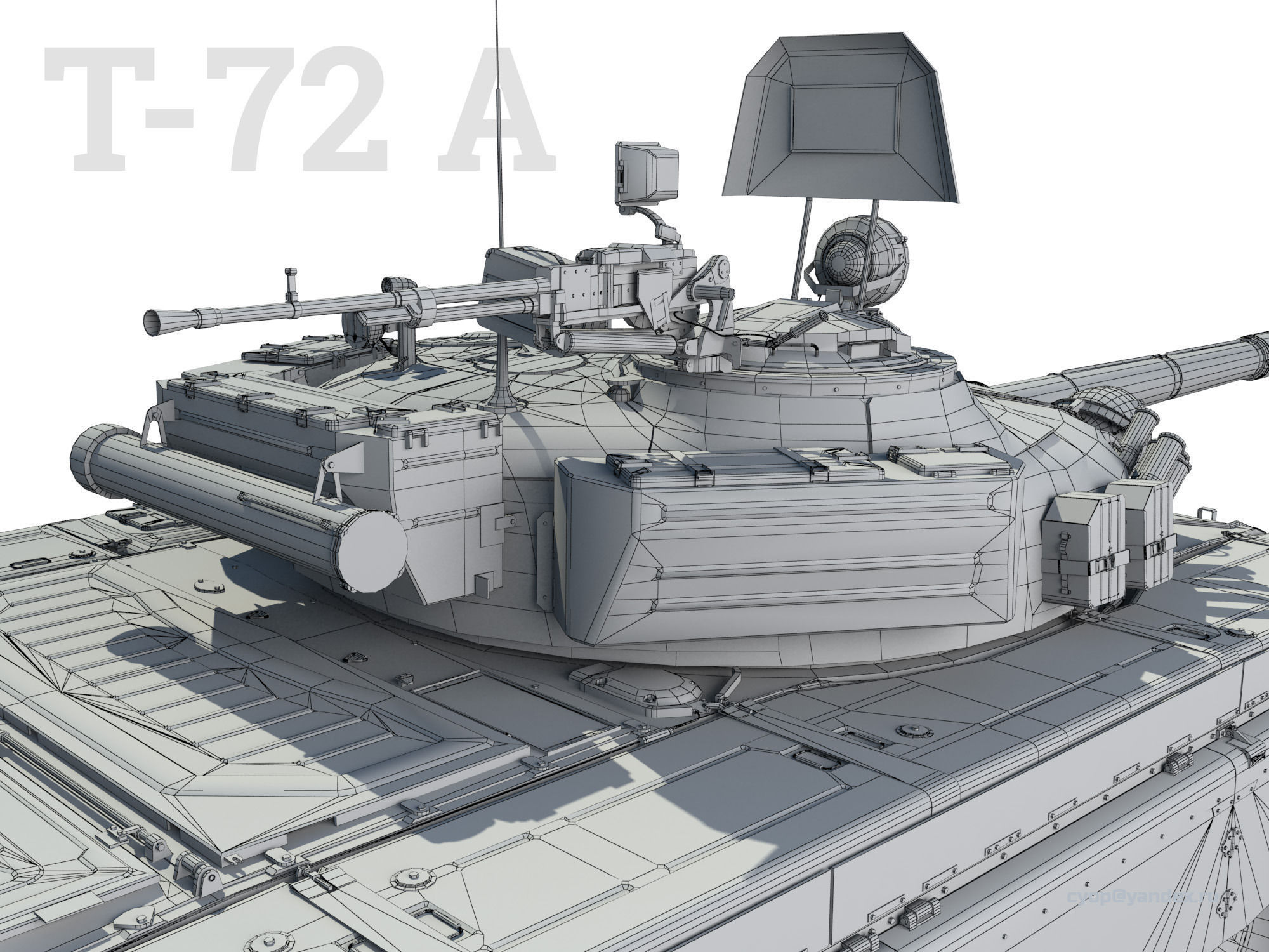 T-72 MEGA PACK all modifications of this tank 17 in1 3D model_20
