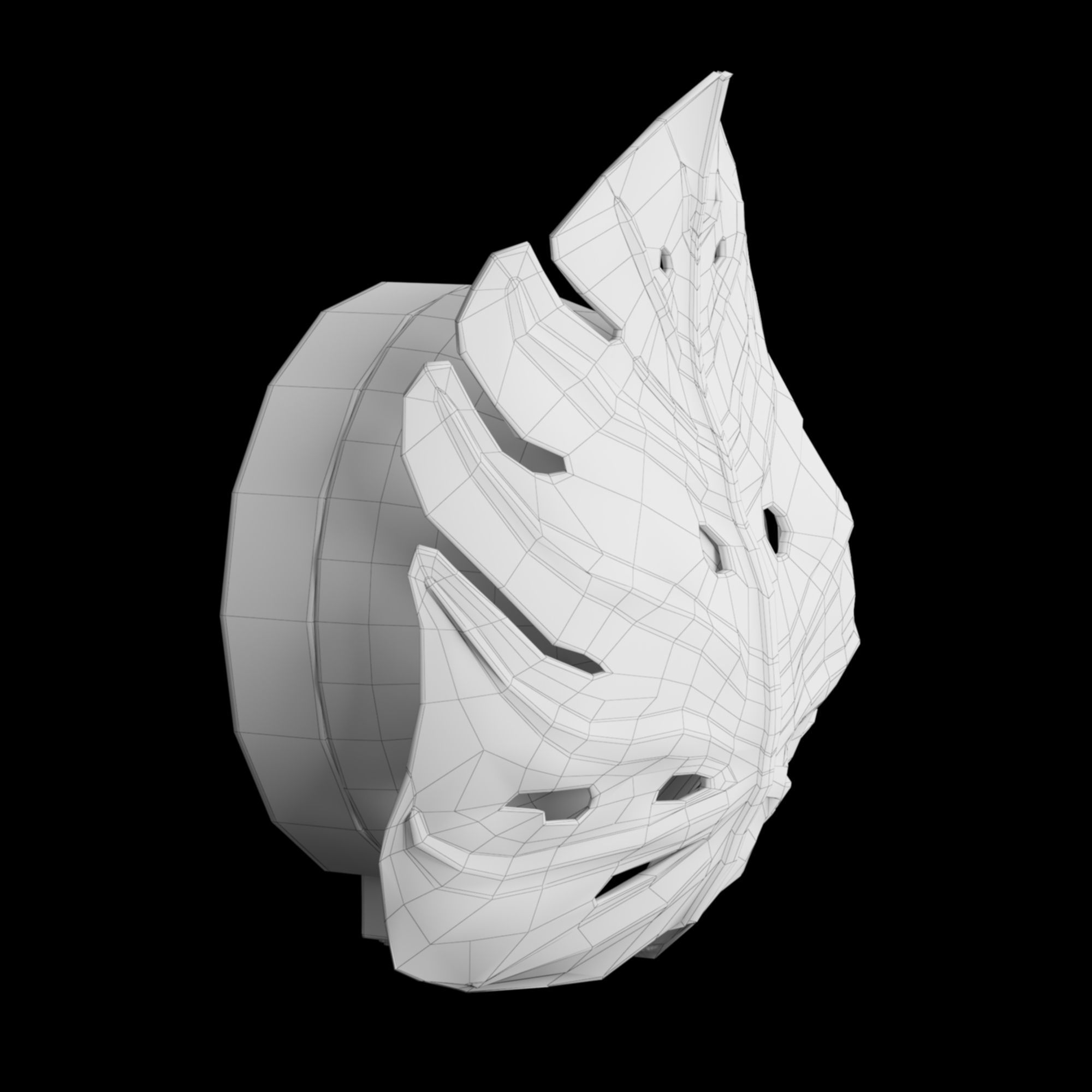 Monstera Leaf 3D model_6