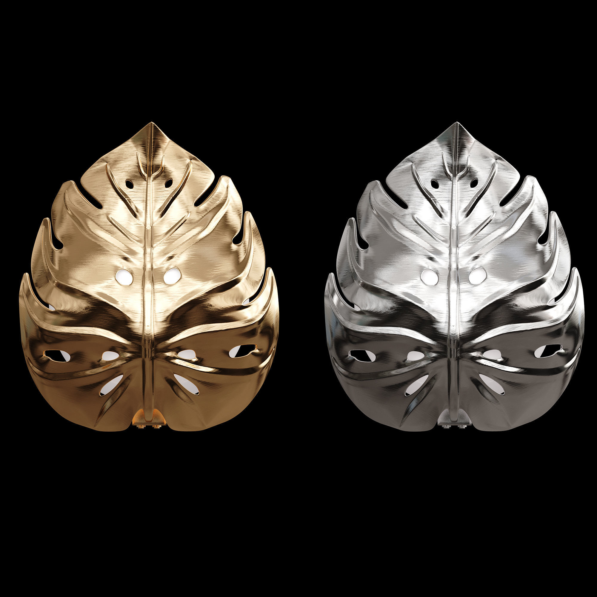 Monstera Leaf 3D model_1