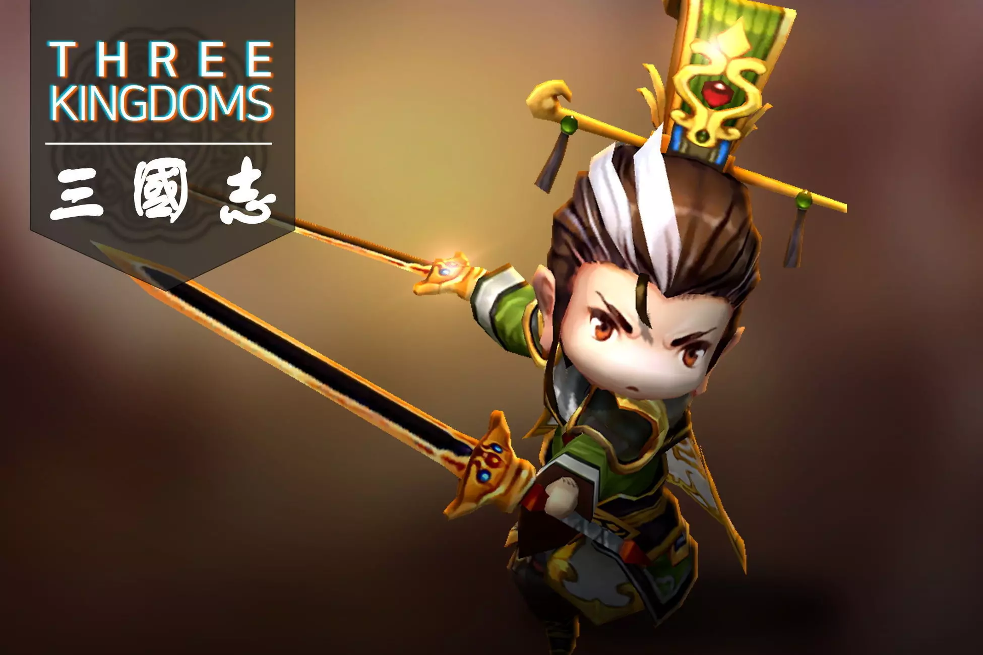 Three kingdoms - Liu Bei Low-poly 3D model_0