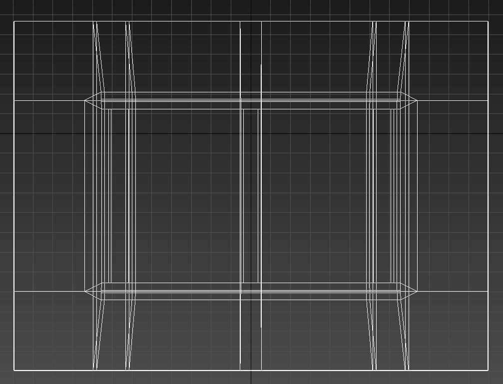 Big wooden table 3D model_9