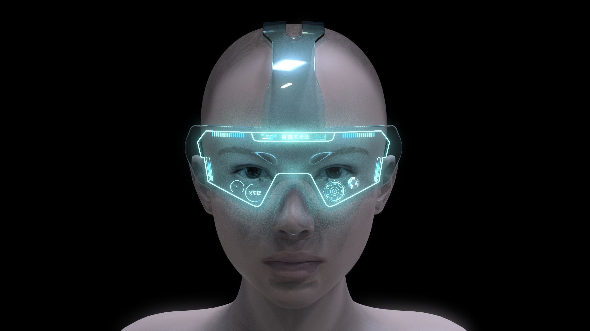 Sci-Fi Glasses Bundle 2 3D Model Collection_7