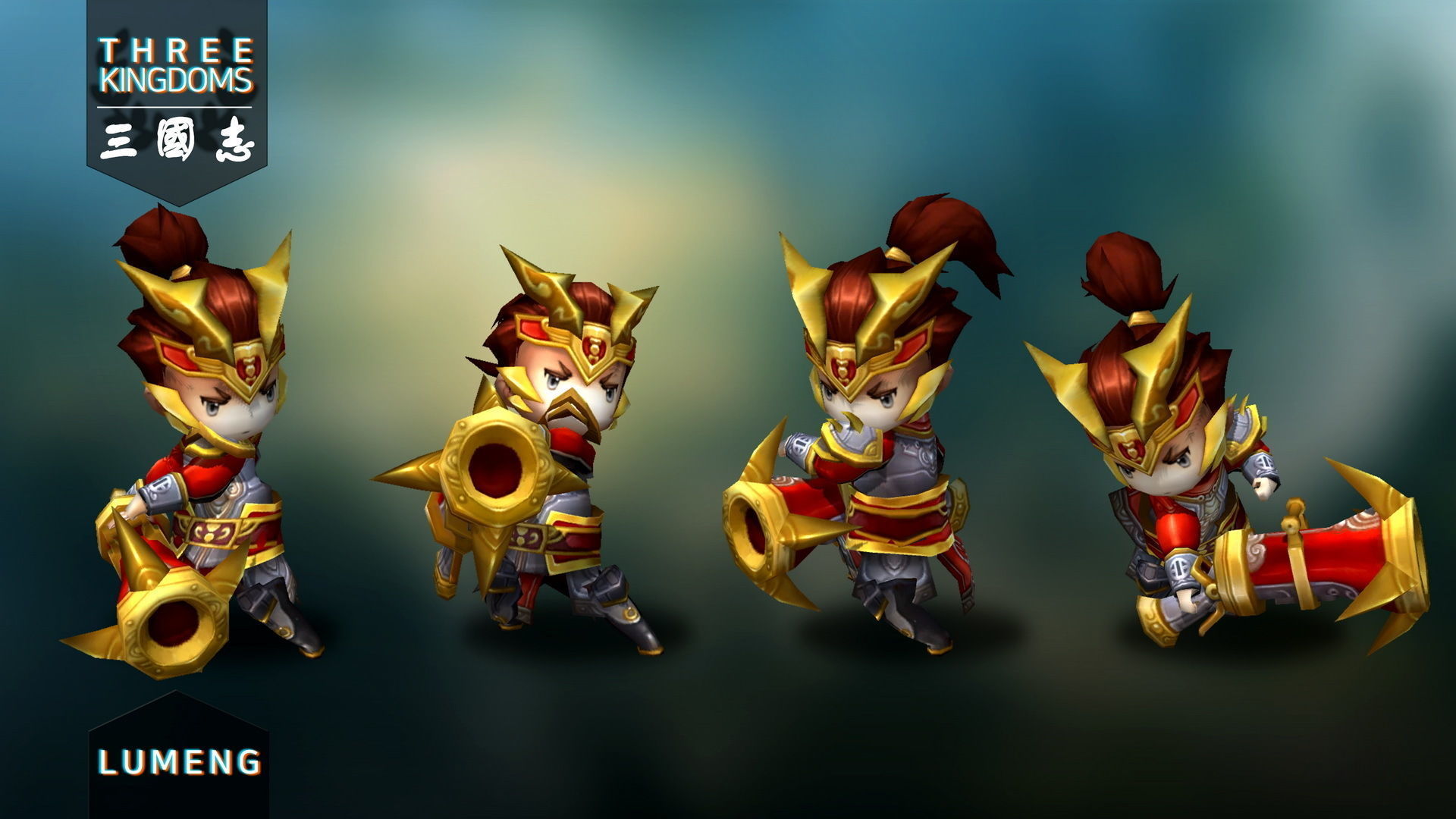 Three kingdoms - Lumeng Low-poly 3D model_3