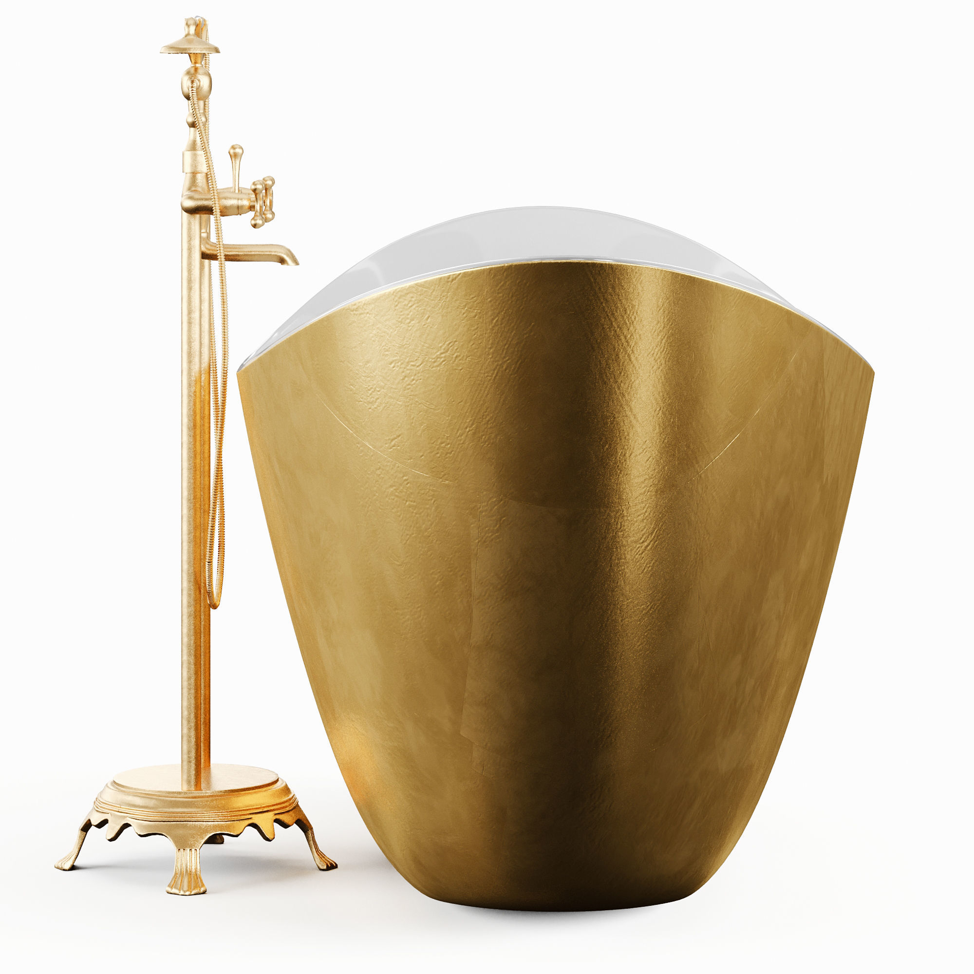 SIENA bathtup Low-poly 3D model_1