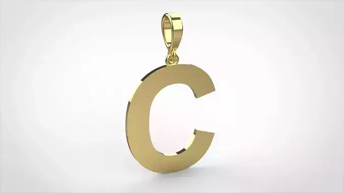 pendant alphabet arial  C small 
