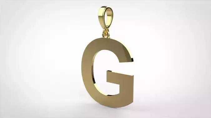 pendant alphabet arial  G small 