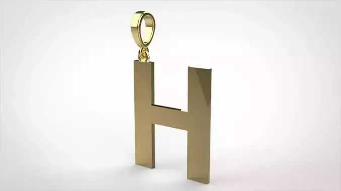 pendant alphabet arial  H small 