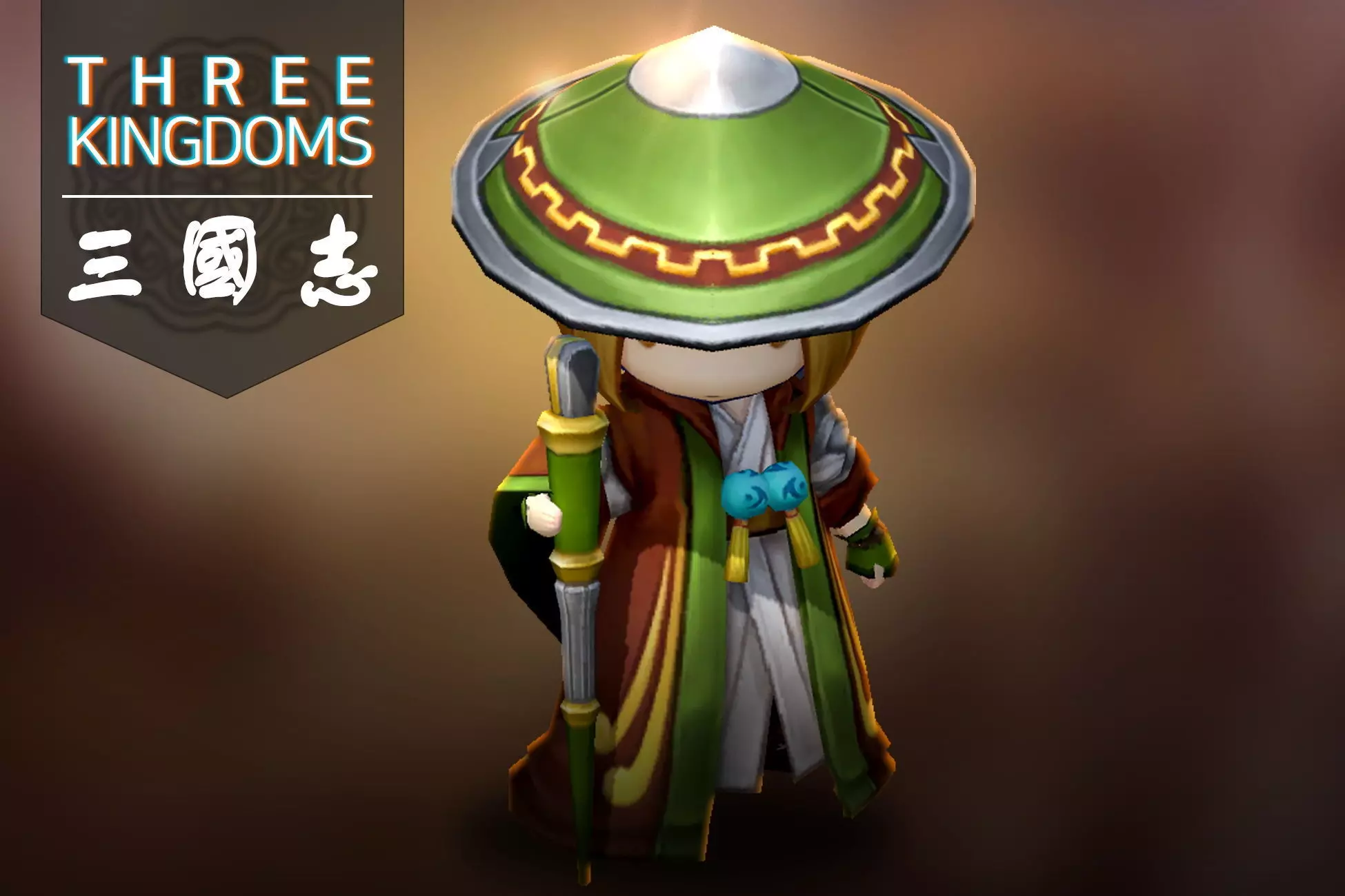 Three kingdoms - Pang Tong Low-poly 3D model_0