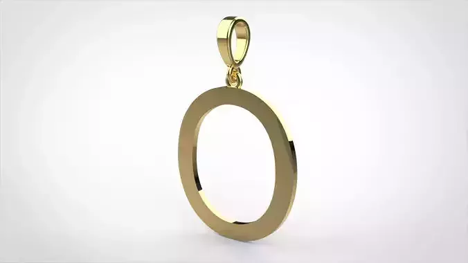  pendant alphabet arial  O small