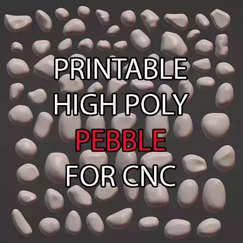 Printable Pebble for CNC 3D print model