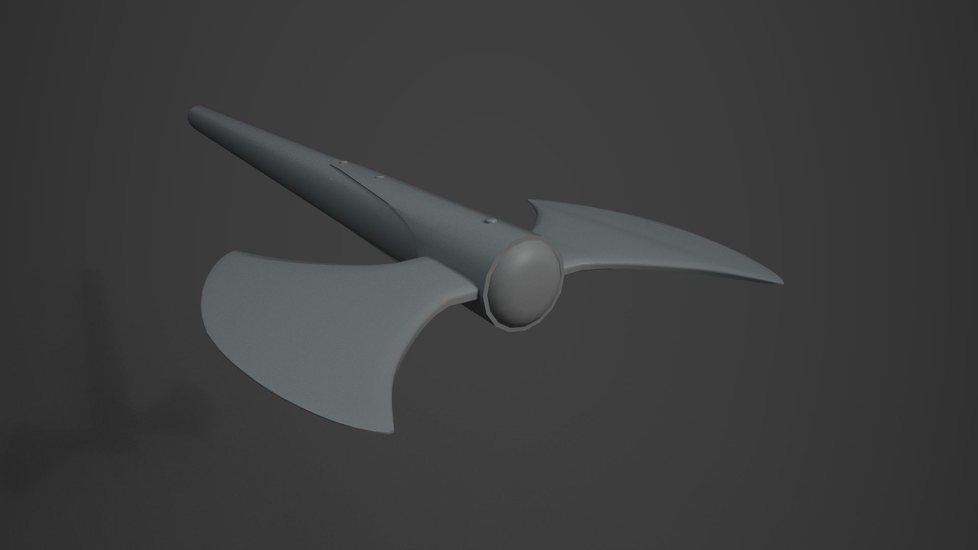 Medieval  Double Axe V2 3D model_14