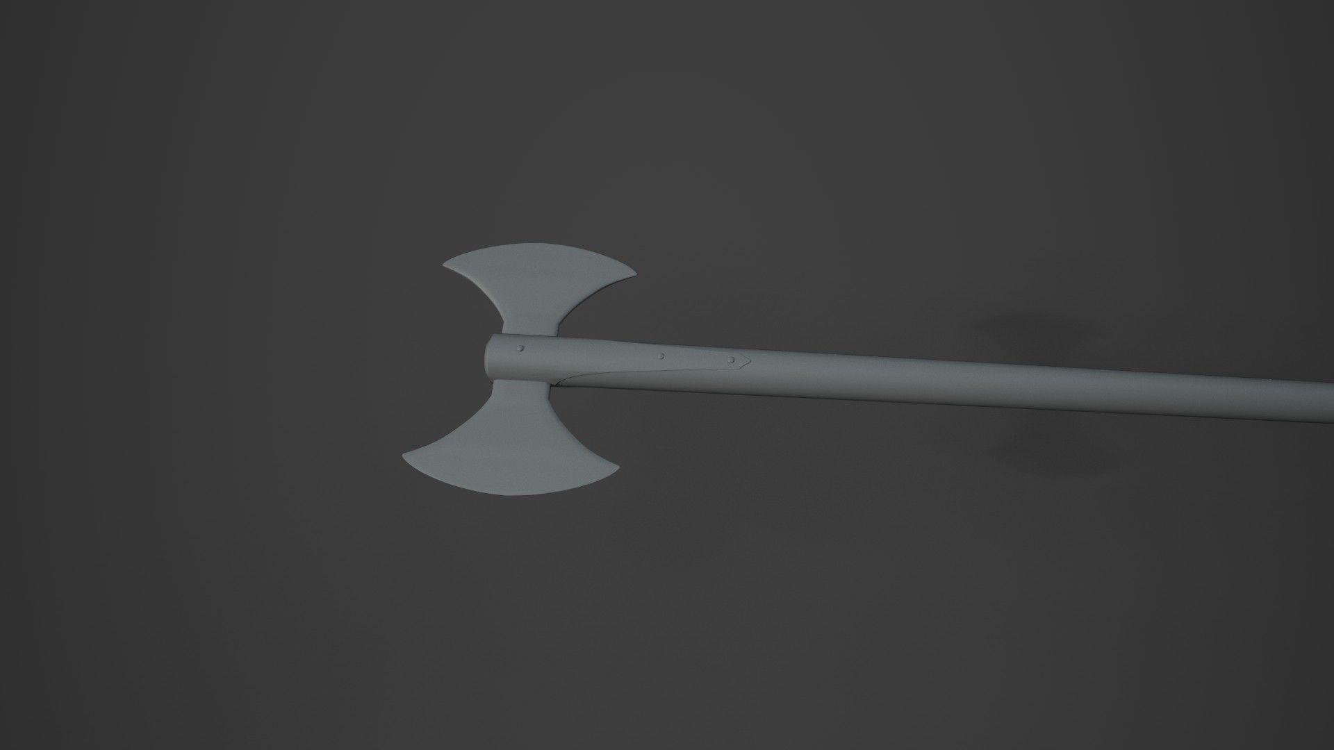 Medieval  Double Axe V2 3D model_12