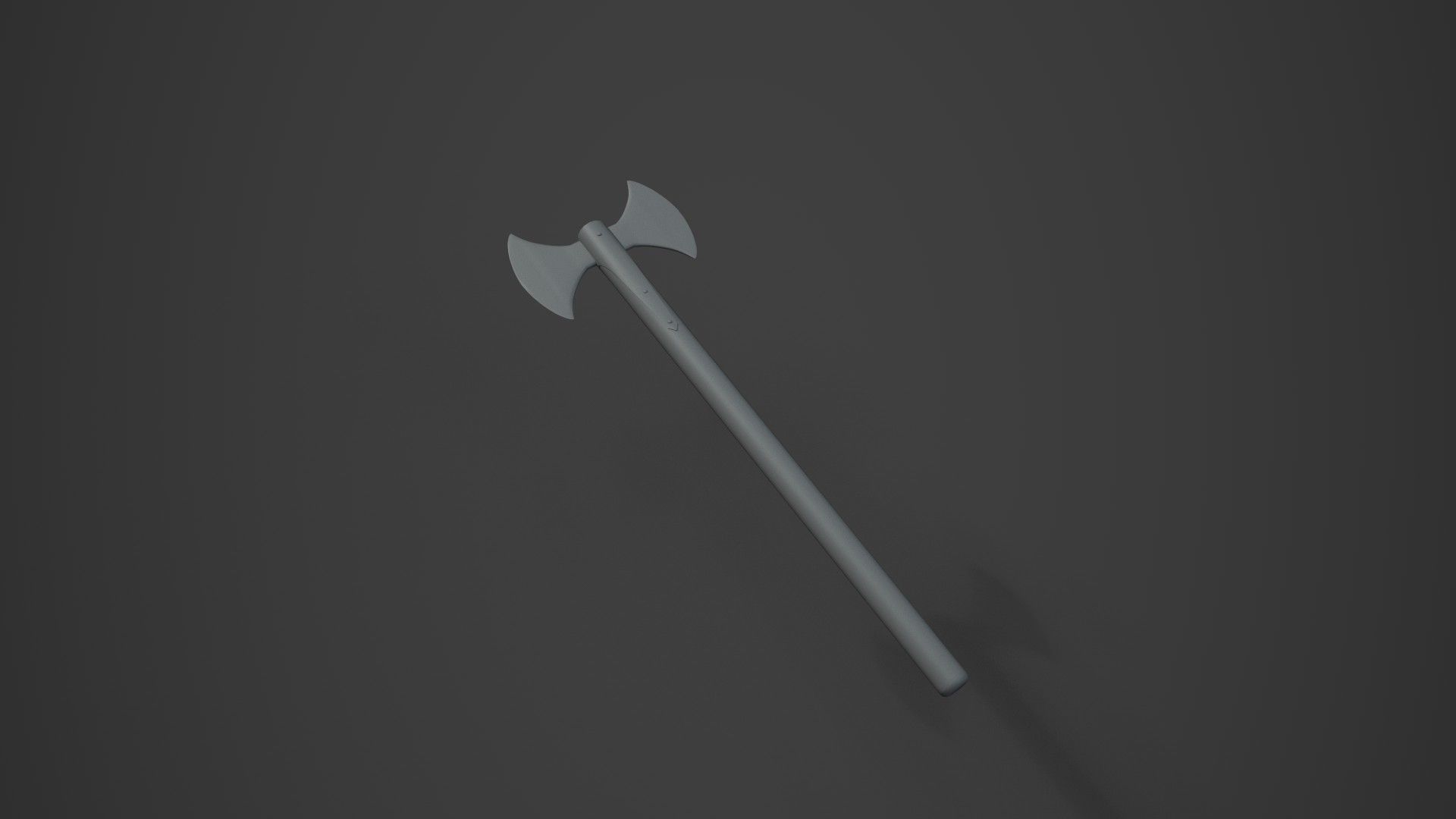 Medieval  Double Axe V2 3D model_11